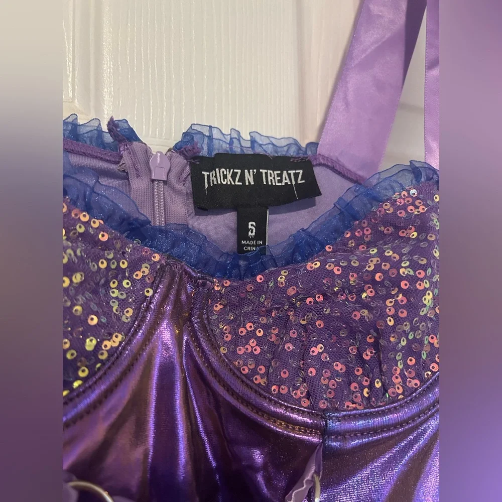 Dolls Kill/Trickz N Treatz Purple Cyber Fairy Costume - Picture 3 of 8